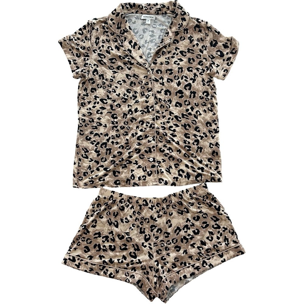 Nordstrom Moonlight Eco Short Pajamas Set in Leopard Women’s XS